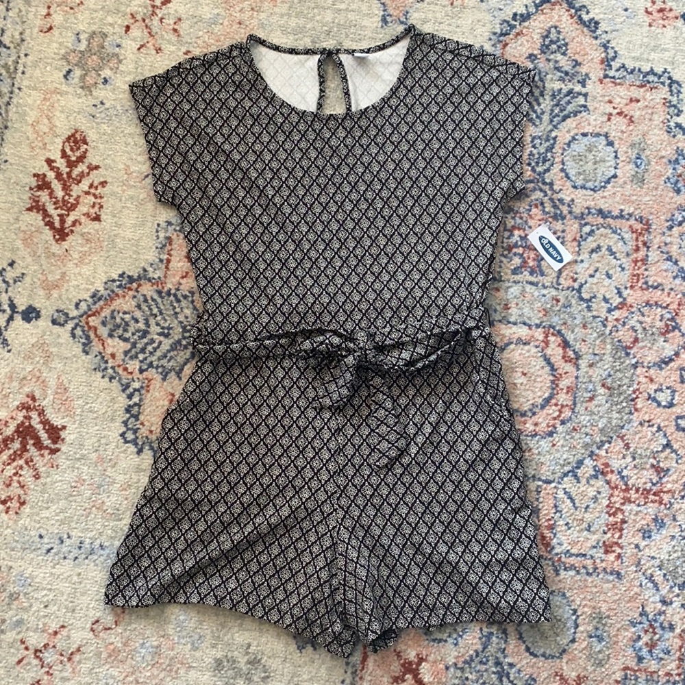 Black and White Old Navy Romper. NWT